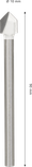 Mata Bor Keramik Lunak Bosch CYL-9 10 x 90 mm.